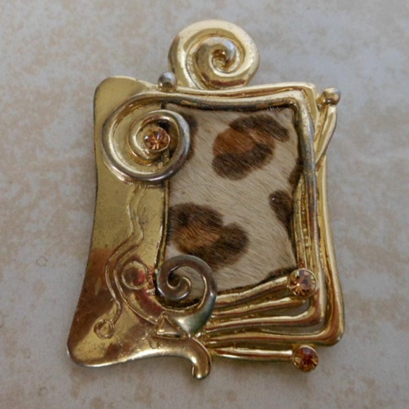 Vintage Pony Hair On Hide Demi Parure Set Jewelry - Picture 1 of 7